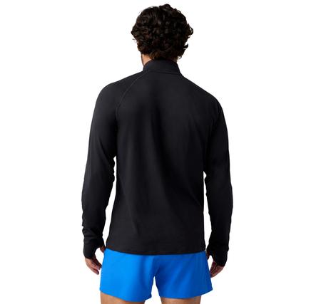 Brooks Dash 1-4 Zip 3.0 Erkek Sweatshirt Siyah