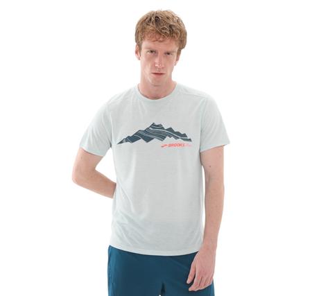 Brooks Distance Short Sleeve 3.0 Erkek T-Shirt Gri