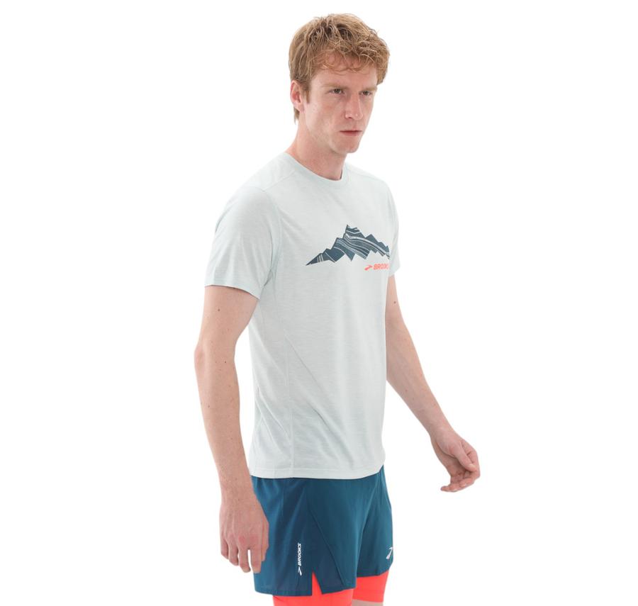 Brooks Distance Short Sleeve 3.0 Erkek T-Shirt Gri Brooks Distance Short Sleeve 3.0 Erkek T-Shirt Gri