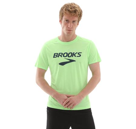 Brooks Distance Short Sleeve 3.0 Erkek T-Shirt Yeşil