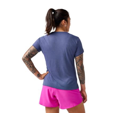 Brooks Distance Short Sleeve 3.0 Kadın T-Shirt Mavi