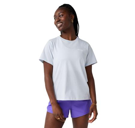 Brooks Graphic Short Sleeve Kadın T-Shirt Mavi Brooks Graphic Short Sleeve Kadın T-Shirt Mavi