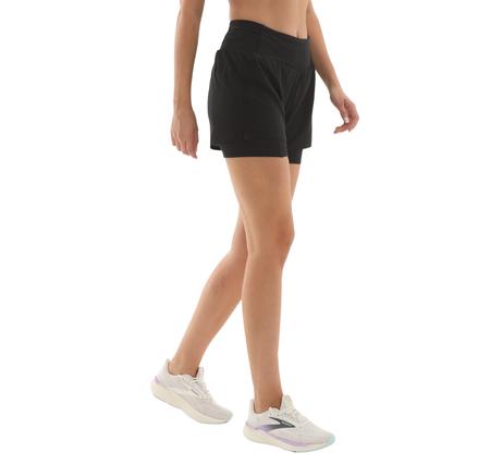 Brooks High Point 3 2-In-1 Short 2.0 Kadın Şort Ve Kapri Siyah