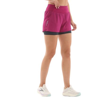 Brooks High Point 3 2-In-1 Short 2.0 Kadın Şort Ve Kapri Pembe