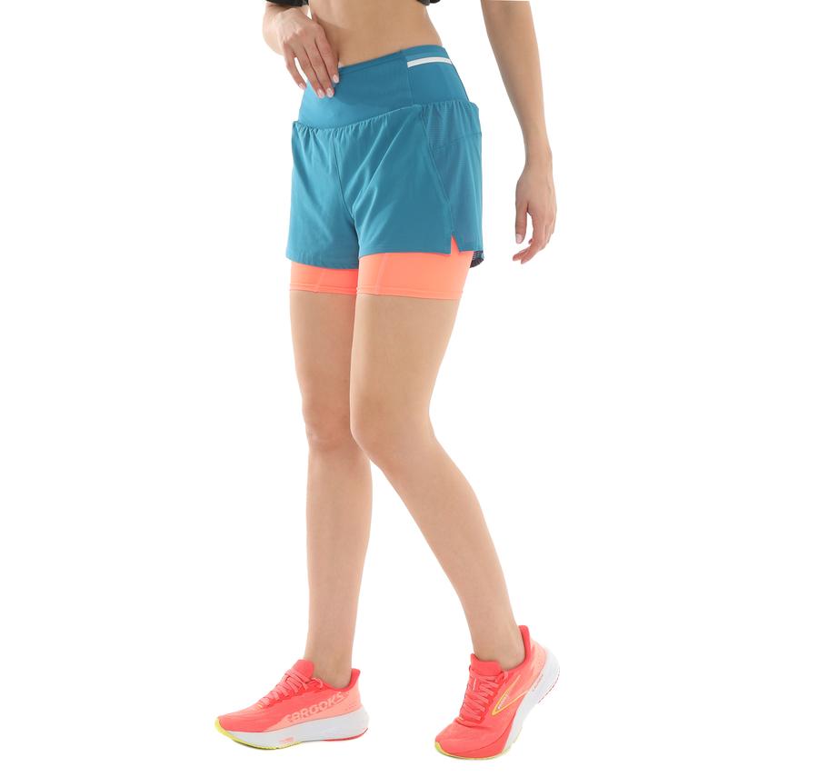 Brooks High Point 3" 2-In-1 Short 2.0 Kadın Şort Ve Kapri İndigo Brooks High Point 3" 2-In-1 Short 2.0 Kadın Şort Ve Kapri İndigo