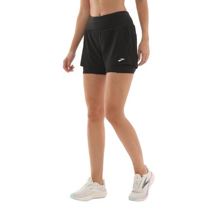 Brooks High Point 3 2-In-1 Short 2.0 Kadın Şort Ve Kapri Siyah