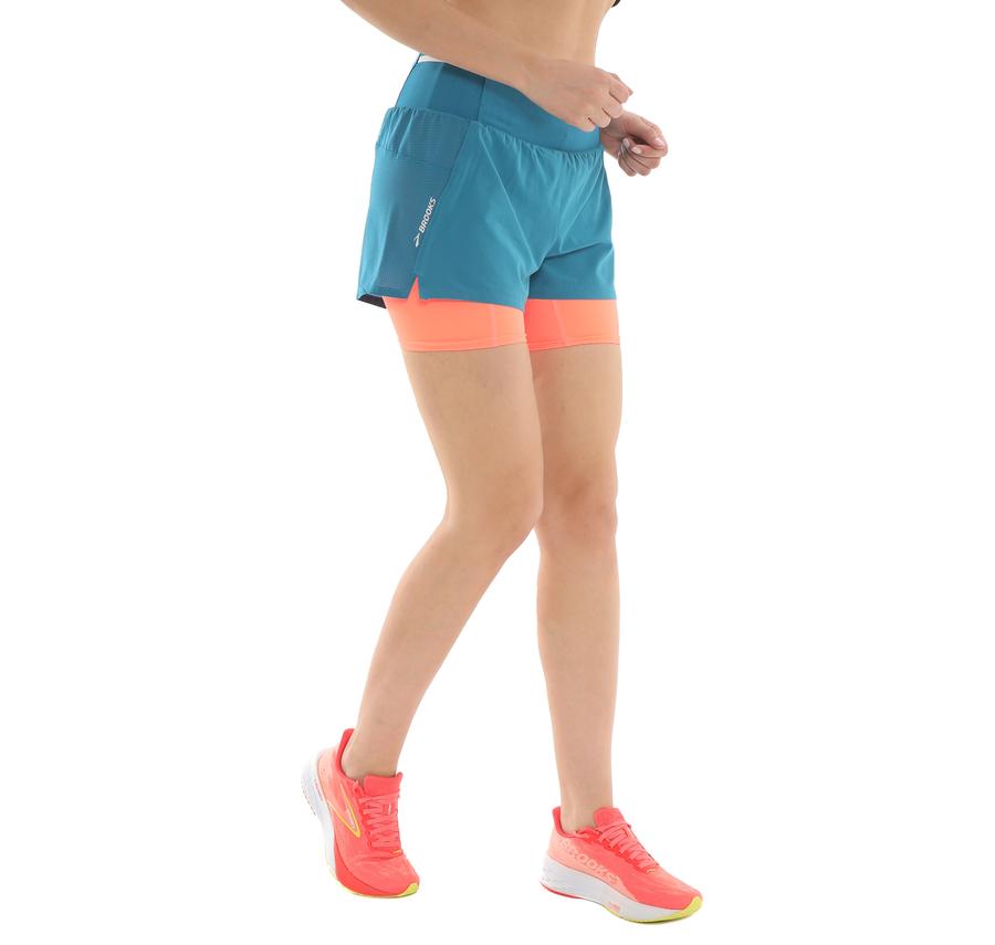 Brooks High Point 3" 2-In-1 Short 2.0 Kadın Şort Ve Kapri İndigo Brooks High Point 3" 2-In-1 Short 2.0 Kadın Şort Ve Kapri İndigo