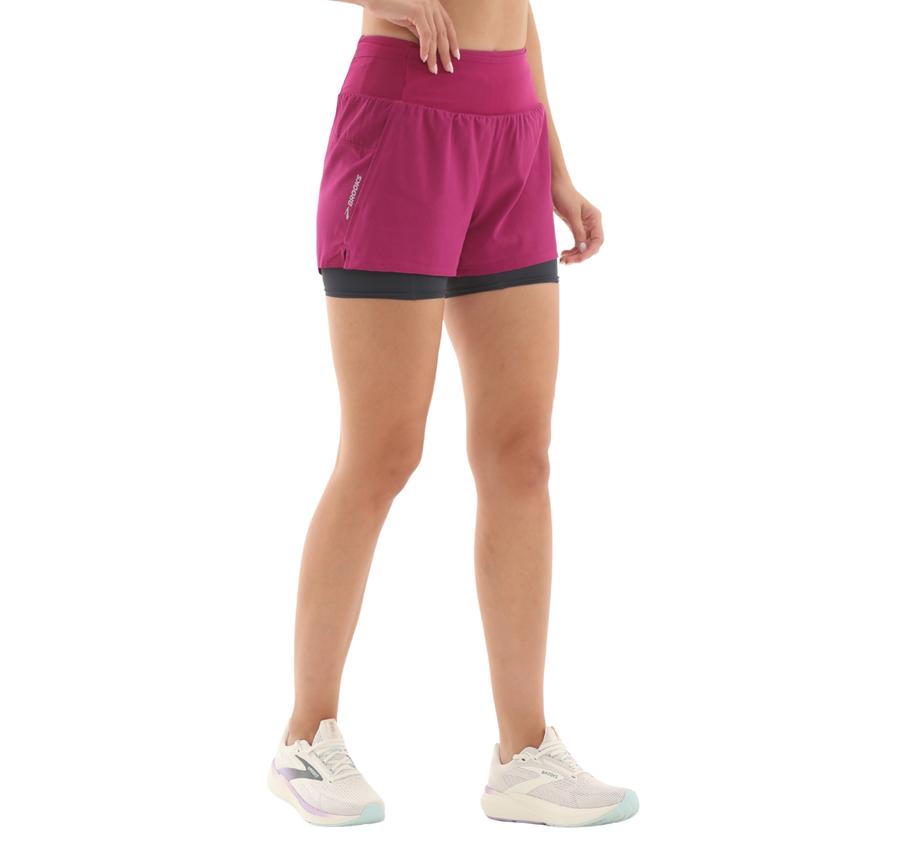 Brooks High Point 3 2-In-1 Short 2.0 Kadın Şort Ve Kapri Pembe Brooks High Point 3 2-In-1 Short 2.0 Kadın Şort Ve Kapri Pembe