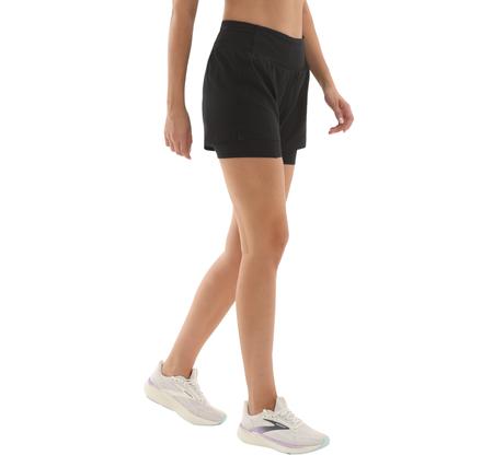 Brooks High Point 3 2-In-1 Short 2.0 Kadın Şort Ve Kapri Siyah