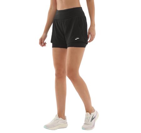 Brooks High Point 3 2-In-1 Short 2.0 Kadın Şort Ve Kapri Siyah