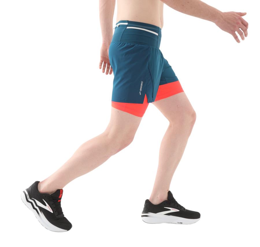 Brooks High Point 5 2-In-1 Short 2.0 Erkek Şort Ve Kapri İndigo Brooks High Point 5 2-In-1 Short 2.0 Erkek Şort Ve Kapri İndigo