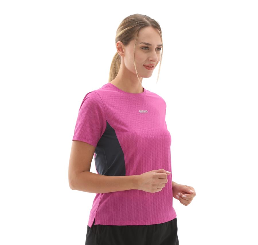 Brooks High Point Short Sleeve 2.0 Kadın T-Shirt Pembe Brooks High Point Short Sleeve 2.0 Kadın T-Shirt Pembe