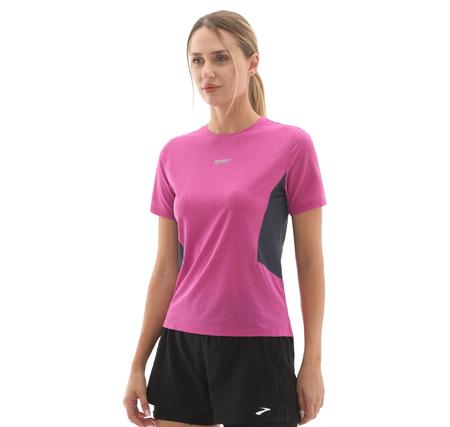 Brooks High Point Short Sleeve 2.0 Kadın T-Shirt Pembe