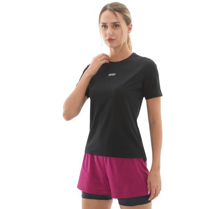 Brooks High Point Short Sleeve 2.0 Kadın T-Shirt Siyah