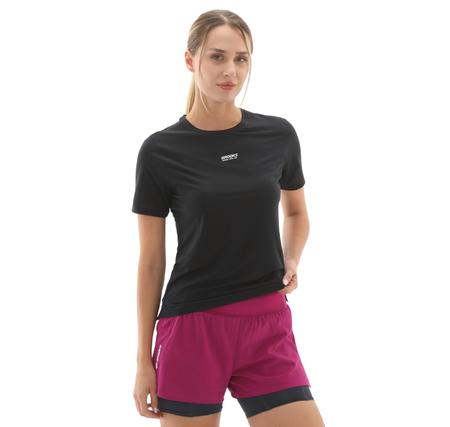 Brooks High Point Short Sleeve 2.0 Kadın T-Shirt Siyah
