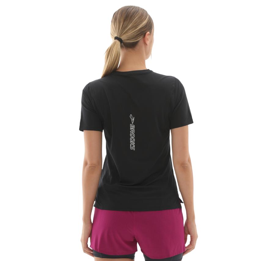 Brooks High Point Short Sleeve 2.0 Kadın T-Shirt Siyah Brooks High Point Short Sleeve 2.0 Kadın T-Shirt Siyah