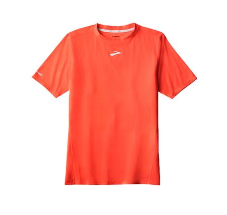 Brooks High Point Short Sleeve Erkek T-Shirt Turuncu