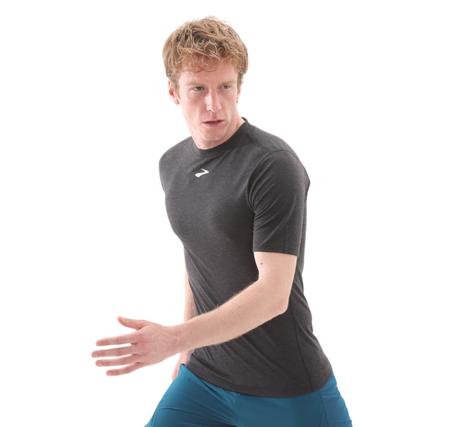 Brooks High Point Short Sleeve Erkek T-Shirt Siyah