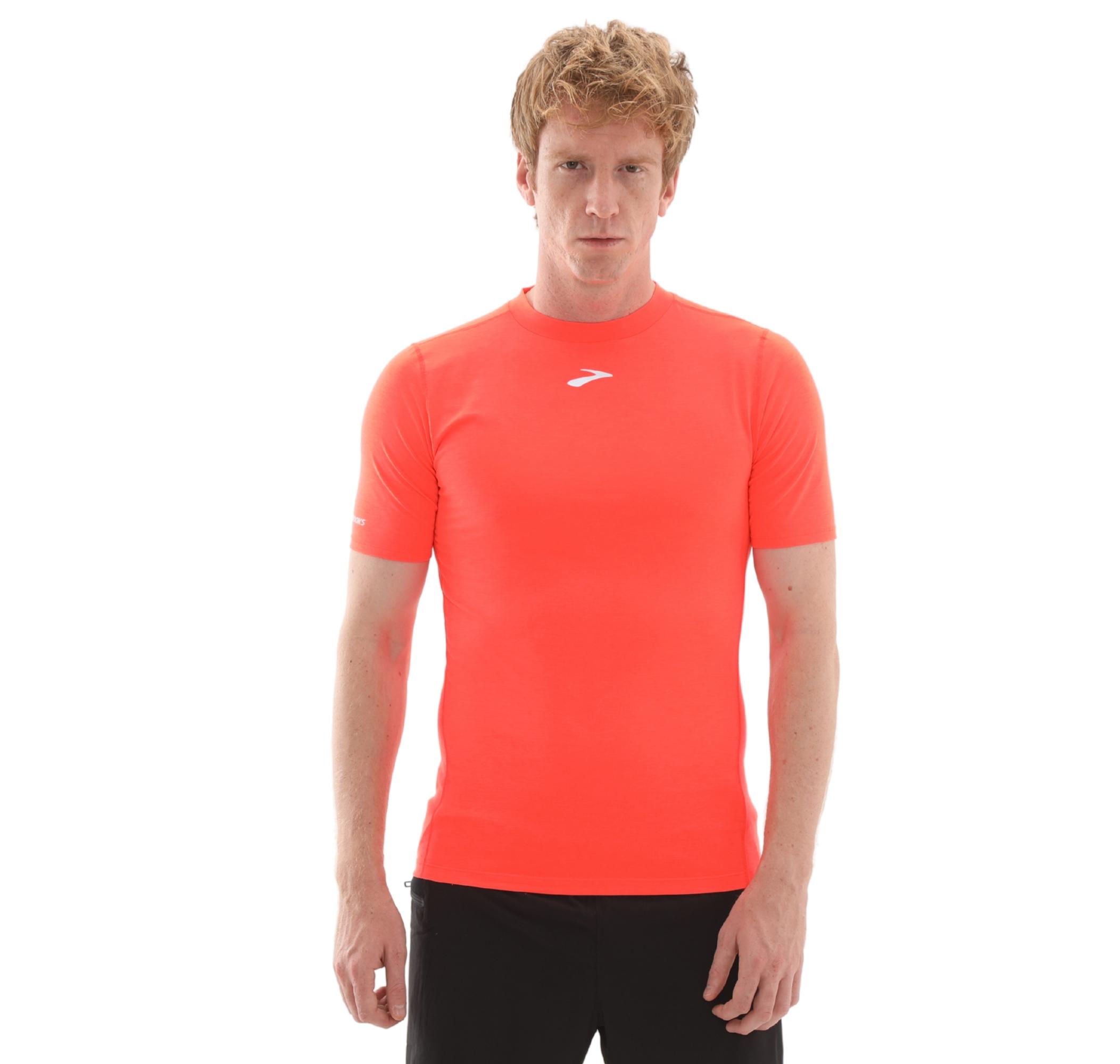 Мужская футболка Brooks High Point Short Sleeve Turuncu для бега