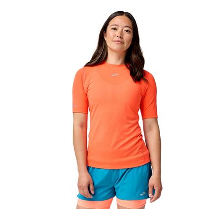 Brooks High Point Short Sleeve Kadın T-Shirt Turuncu