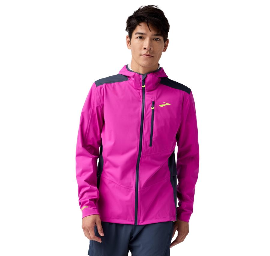 Brooks High Point Waterproof Jacket 2 Erkek Yağmurluk-Rüzgarlık Pembe Brooks High Point Waterproof Jacket 2 Erkek Yağmurluk-Rüzgarlık Pembe
