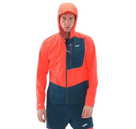 Brooks High Point Waterproof Jacket 2 Erkek Yağmurluk-Rüzgarlık Turuncu