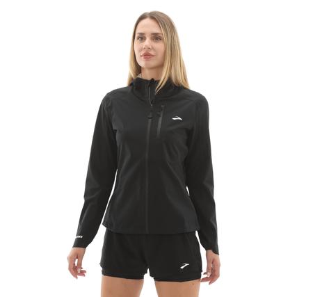 Brooks High Point Waterproof Jacket 2 Kadın Yağmurluk-Rüzgarlık Siyah