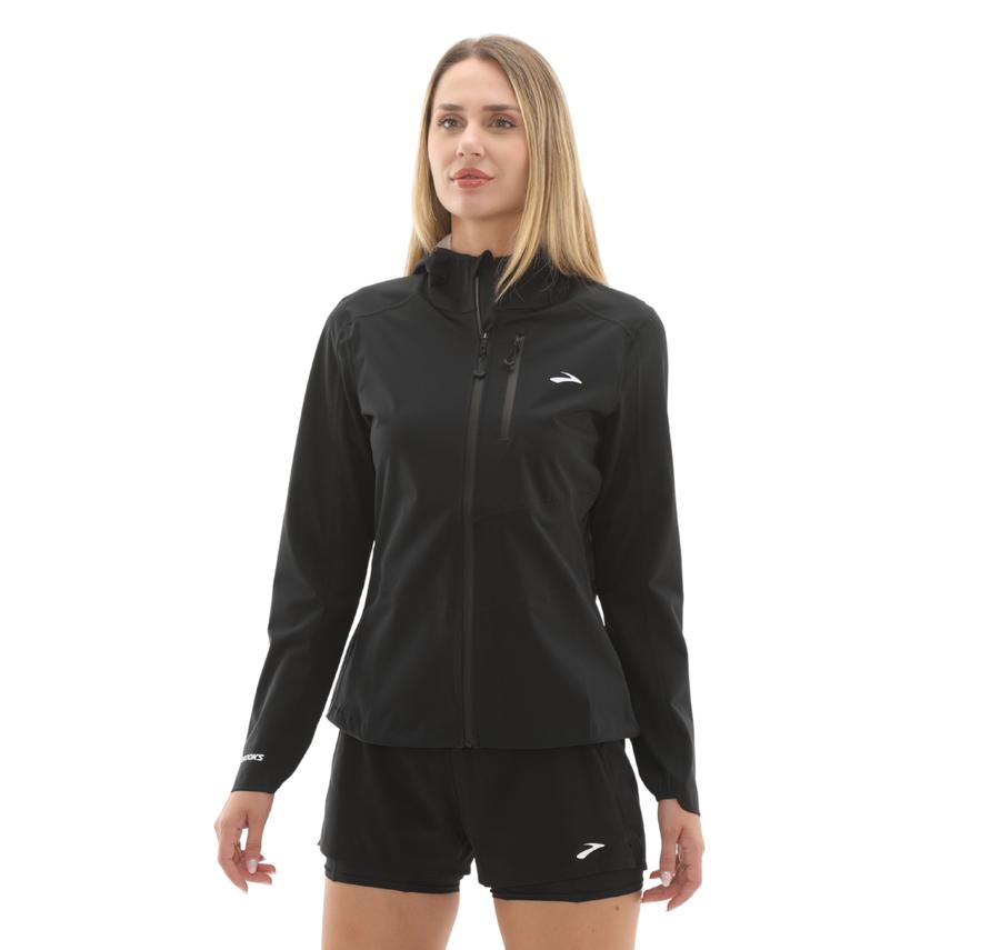 Brooks High Point Waterproof Jacket 2 Kadın Yağmurluk-Rüzgarlık Siyah Brooks High Point Waterproof Jacket 2 Kadın Yağmurluk-Rüzgarlık Siyah
