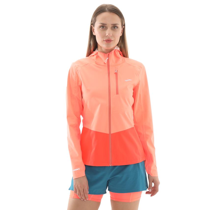 Brooks High Point Waterproof Jacket 2 Kadın Yağmurluk-Rüzgarlık Turuncu Brooks High Point Waterproof Jacket 2 Kadın Yağmurluk-Rüzgarlık Turuncu