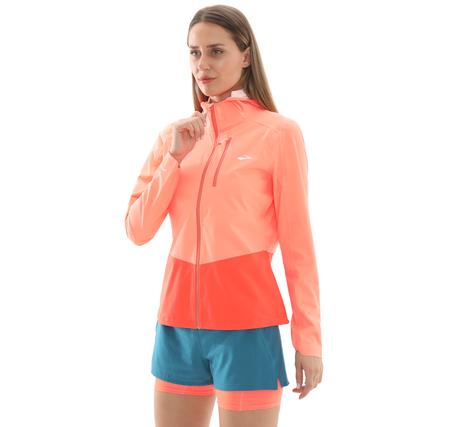 Brooks High Point Waterproof Jacket 2 Kadın Yağmurluk-Rüzgarlık Turuncu