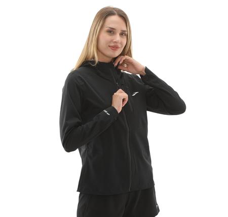 Brooks High Point Waterproof Jacket 2 Kadın Yağmurluk-Rüzgarlık Siyah