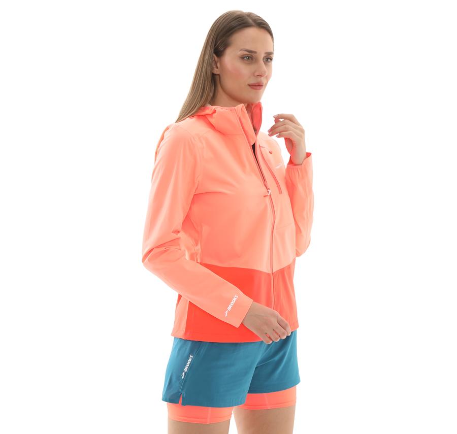 Brooks High Point Waterproof Jacket 2 Kadın Yağmurluk-Rüzgarlık Turuncu Brooks High Point Waterproof Jacket 2 Kadın Yağmurluk-Rüzgarlık Turuncu