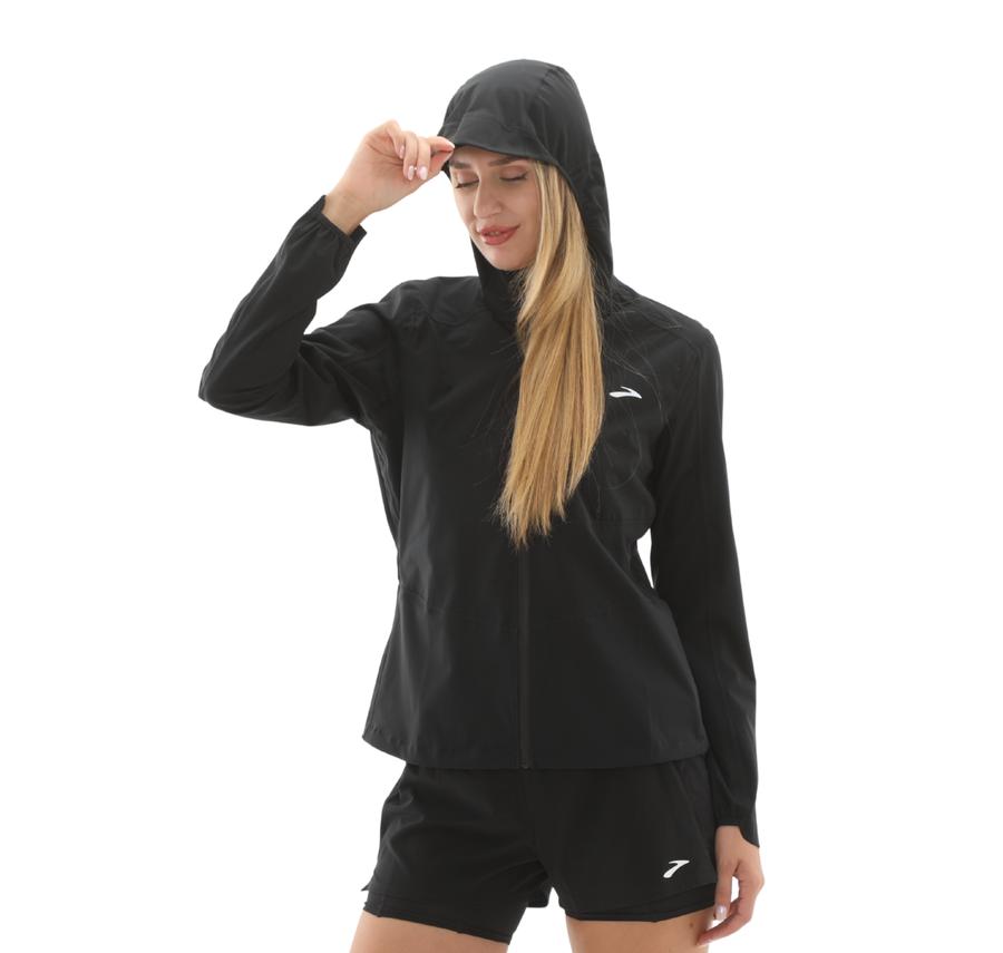 Brooks High Point Waterproof Jacket 2 Kadın Yağmurluk-Rüzgarlık Siyah Brooks High Point Waterproof Jacket 2 Kadın Yağmurluk-Rüzgarlık Siyah