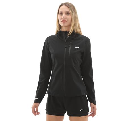 Brooks High Point Waterproof Jacket 2 Kadın Yağmurluk-Rüzgarlık Siyah