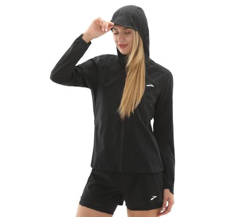 Brooks High Point Waterproof Jacket 2 Kadın Yağmurluk-Rüzgarlık Siyah