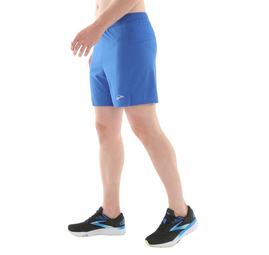Brooks Journey 7" 2-In-1 Short Erkek Şort Ve Kapri Mavi Brooks Journey 7" 2-In-1 Short Erkek Şort Ve Kapri Mavi