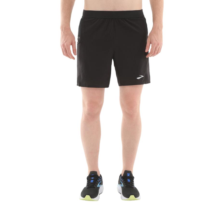 Brooks Journey 7" 2-In-1 Short Erkek Şort Ve Kapri Siyah Brooks Journey 7" 2-In-1 Short Erkek Şort Ve Kapri Siyah