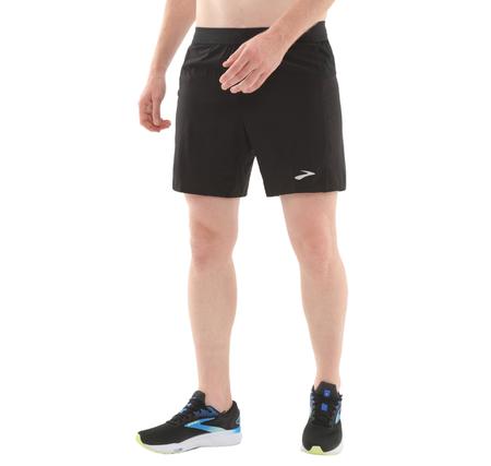 Brooks Journey 7" 2-In-1 Short Erkek Şort Ve Kapri Siyah Brooks Journey 7" 2-In-1 Short Erkek Şort Ve Kapri Siyah