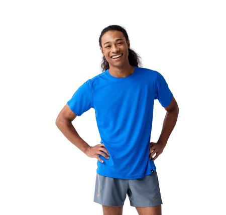 Brooks Luxe Short Sleeve Erkek T-Shirt Mavi