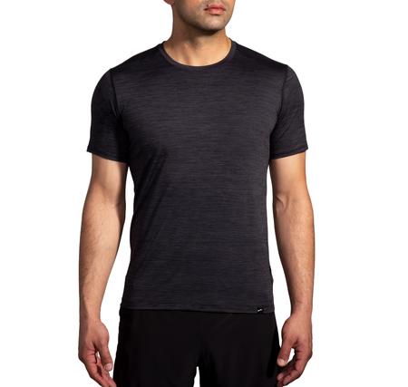 Brooks Luxe Short Sleeve Erkek T-Shirt Siyah