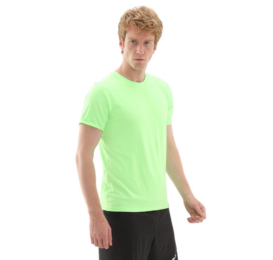 Brooks Luxe Short Sleeve Erkek T-Shirt Yeşil Brooks Luxe Short Sleeve Erkek T-Shirt Yeşil