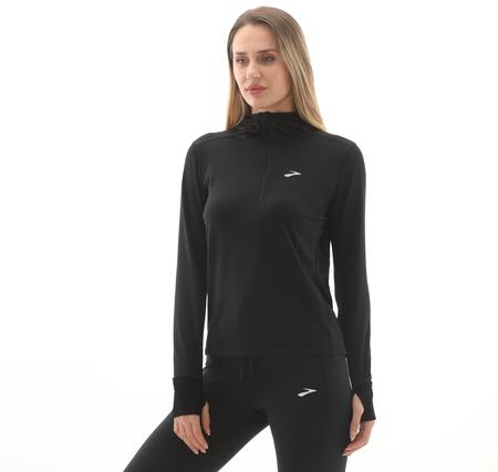 Brooks Notch Thermal Hoodie 3.0 Kadın Sweatshirt Siyah
