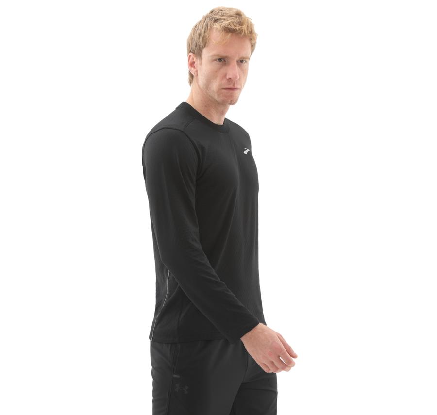 Brooks Notch Thermal Long Sleeve 3.0 Erkek Sweatshirt Siyah Brooks Notch Thermal Long Sleeve 3.0 Erkek Sweatshirt Siyah