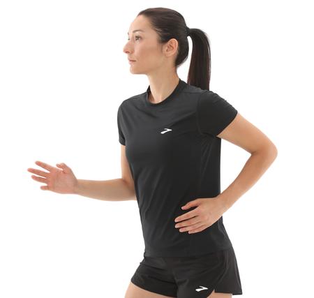 Brooks Sprint Free Short Sleeve 3.0 Kadın T-Shirt Siyah