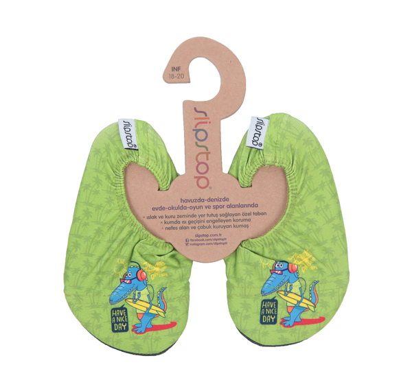 Slipstop Crocodile Çocuk Havuz Ve Deniz Ayakkabısı Yeşil Slipstop Crocodile Çocuk Havuz Ve Deniz Ayakkabısı Yeşil