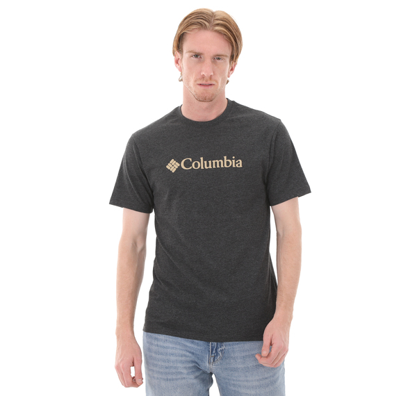 Columbia Cs0287 Csc M Basıc Bıg Logo Brushed Ss Tee Erkek T-Shirt Siyah