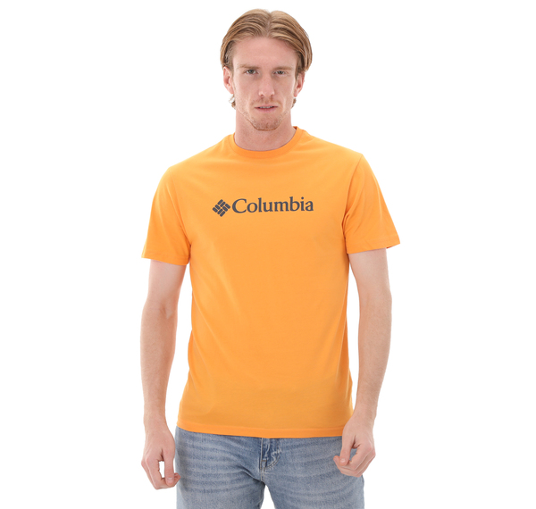 Columbia Cs0287 Csc M Basıc Bıg Logo Brushed Ss Tee Erkek T-Shirt Turuncu