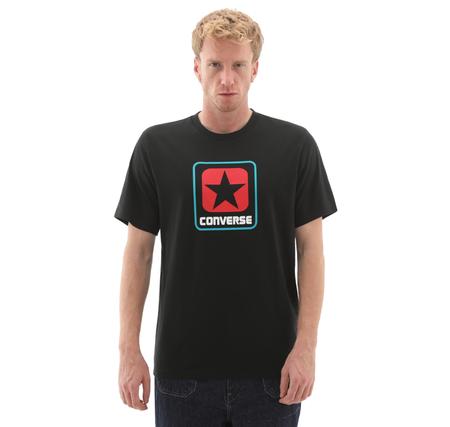 Converse Box Logo Tee T-Shirt Siyah Converse Box Logo Tee T-Shirt Siyah
