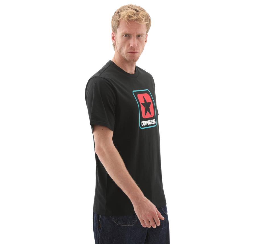 Converse Box Logo Tee T-Shirt Siyah Converse Box Logo Tee T-Shirt Siyah