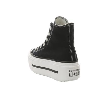 Converse Chuck Taylor All Star Lıft Double Stack Kadın Spor Ayakkabı Siyah